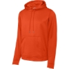 Custom Sport-Tek Sport-Wick Fleece Hooded Pullover. Deep Orange