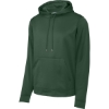 Custom Sport-Tek Sport-Wick Fleece Hooded Pullover. Forest Green