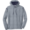 Custom Sport-Tek Tech Fleece Colorblock Hooded Sweatshirt. Gray Heather/True Navy Blue