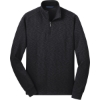 Custom Port Authority Slub Fleece 1/4-Zip Pullover. Black