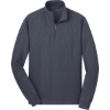 Custom Port Authority Slub Fleece 1/4-Zip Pullover. Slate Grey