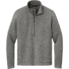 Custom Port Authority Arc Sweater Fleece 1/4-Zip Deep Smoke Heather Gray