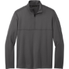 Custom Port Authority Smooth Fleece 1/4-Zip Graphite Gray