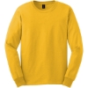 Custom Gildan - Ultra Cotton 100% US Cotton Long Sleeve T-Shirt. Gold