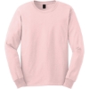 Custom Gildan - Ultra Cotton 100% US Cotton Long Sleeve T-Shirt. Light Pink