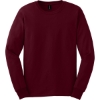 Custom Gildan - Ultra Cotton 100% US Cotton Long Sleeve T-Shirt. Maroon Red