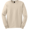 Custom Gildan - Ultra Cotton 100% US Cotton Long Sleeve T-Shirt. Natural Beige