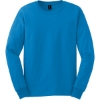 Custom Gildan - Ultra Cotton 100% US Cotton Long Sleeve T-Shirt. Sapphire Blue