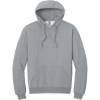 Custom Jerzees Ultimate Unisex CVC Ring Spun Hooded Sweatshirt Athletic Heather Gray