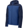 Custom Port Authority Hooded Core Soft Shell Jacket. Night Sky Blue/Dress Blue Navy
