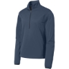 Custom Port Authority Active 1/2-Zip Soft Shell Jacket. Dress Blue Navy
