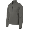 Custom Port Authority Active 1/2-Zip Soft Shell Jacket. Grey Steel