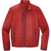 Custom Port Authority Packable Puffy Jacket Fire Red/Graphite Gray