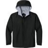 Custom Port Authority Team Jacket. Black/Light Oxford Gray