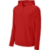 Custom Sport-Tek Repeat 1/2-Zip Long Sleeve Hooded Jacket Deep Red