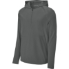 Custom Sport-Tek Repeat 1/2-Zip Long Sleeve Hooded Jacket IronGrey