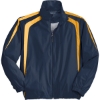 Custom Sport-Tek Colorblock Raglan Jacket. True Navy Blue/Gold