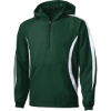Custom Sport-Tek Colorblock Raglan Anorak. Forest Grn/Wht