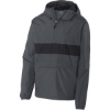 Custom Sport-Tek Zipped Pocket Anorak. Graphite Gray/Black