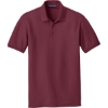 Custom Port Authority Core Classic Pique Polo. Burgundy Red
