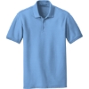 Custom Port Authority Core Classic Pique Polo. Carolina Blue