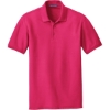 Custom Port Authority Core Classic Pique Polo. Pink Azalea