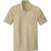 Custom Port Authority Core Classic Pique Pocket Polo. Wheat