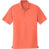 Custom Port Authority Dry Zone UV Micro-Mesh Polo. Coral Splash Orange