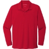 Custom Port Authority Dry Zone UV Micro-Mesh Long Sleeve Polo Rich Red