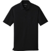 Custom Port Authority Dry Zone UV Micro-Mesh Pocket Polo. Deep Black