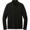 Custom Port Authority Dry Zone UV Micro-Mesh 1/4-Zip Deep Black