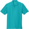 Custom Port Authority Wearever Signature Pique Polo Aquamarine Blue