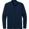 Custom Port Authority Wearever Signature Pique Long Sleeve Polo River Blue Navy