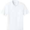 Custom Port Authority Wearever Signature Pique Pocket Polo White