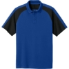 Custom Port Authority Wearever Performance Pique Colorblock Polo True Royal Blue/Black