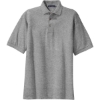 Custom Port Authority Heavyweight Cotton Pique Polo. Oxford Gray
