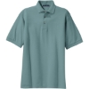 Custom Port Authority Heavyweight Cotton Pique Polo. Seafoam Green