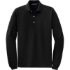 Custom Port Authority Rapid Dry Long Sleeve Polo. Jet Black