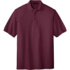 Custom Port Authority Extended Size Silk Touch Polo Burgundy Red
