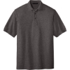 Custom Port Authority Extended Size Silk Touch Polo Char Hthr Grey
