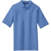 Custom Port Authority Silk Touch Polo with Pocket. Ultramrne Blue