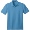 Custom Port Authority Stain-Release Polo. Celadon Blue
