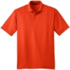 Custom Port Authority Performance Fine Jacquard Polo. Autumn Orange