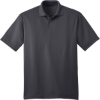 Custom Port Authority Performance Fine Jacquard Polo. Grey Smoke