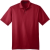 Custom Port Authority Performance Fine Jacquard Polo. Rich Red