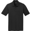 Custom Port Authority Silk Touch Performance Pocket Polo. Black