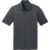 Custom Port Authority Silk Touch Performance Pocket Polo. Steel Grey