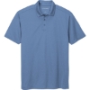 Custom Port Authority Heathered Silk Touch Performance Polo. Moonlight Blue Heather