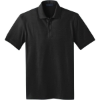 Custom Port Authority Stretch Pique Polo. Black
