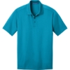 Custom Port Authority Diamond Jacquard Polo. Blue Wake